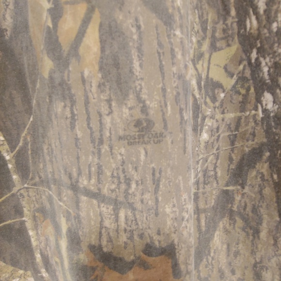 Vtg Mossy Oak Field Staff L Button Front Vented - Picture 3 of 8